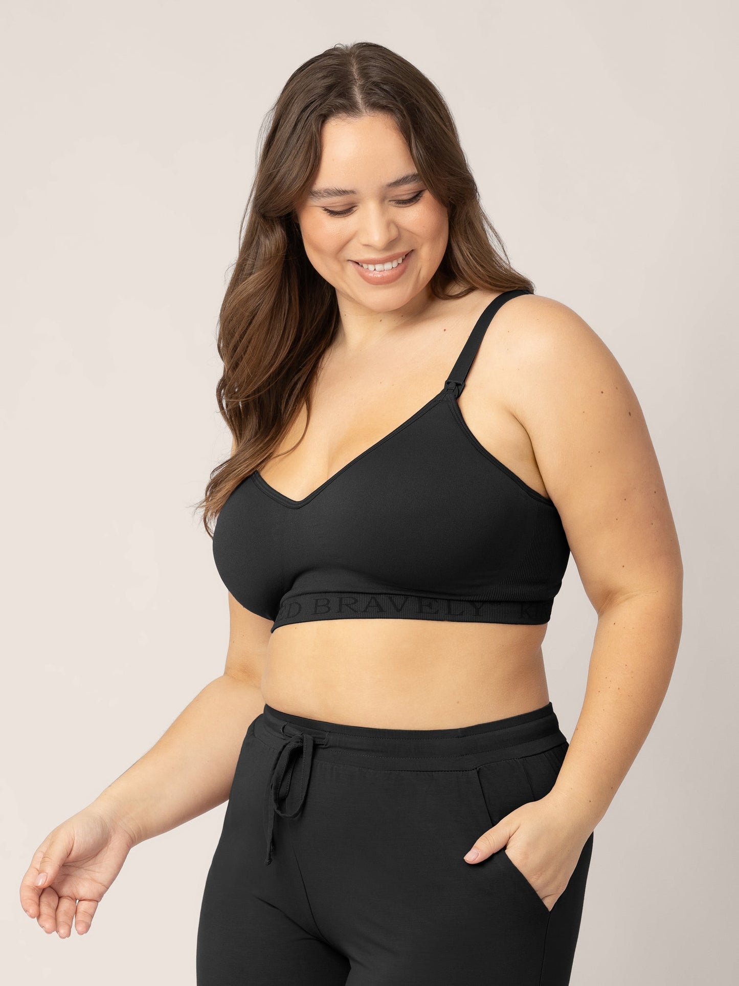 Kindred Bravely Contour Pumping & Nursing Bra in Black