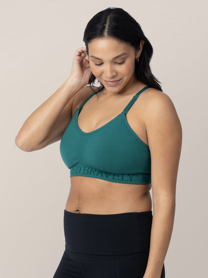 Kindred Bravely Pumping & Nursing Sports Bra in Teal