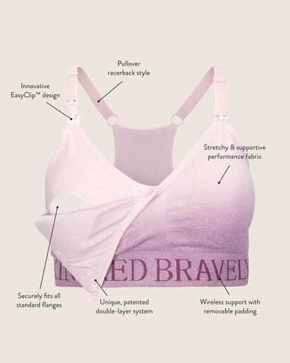 Kindred Bravely Pumping & Nursing Sports Bra in Teal