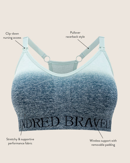 Kindred Bravely Nursing Sports Bra in Heather Grey